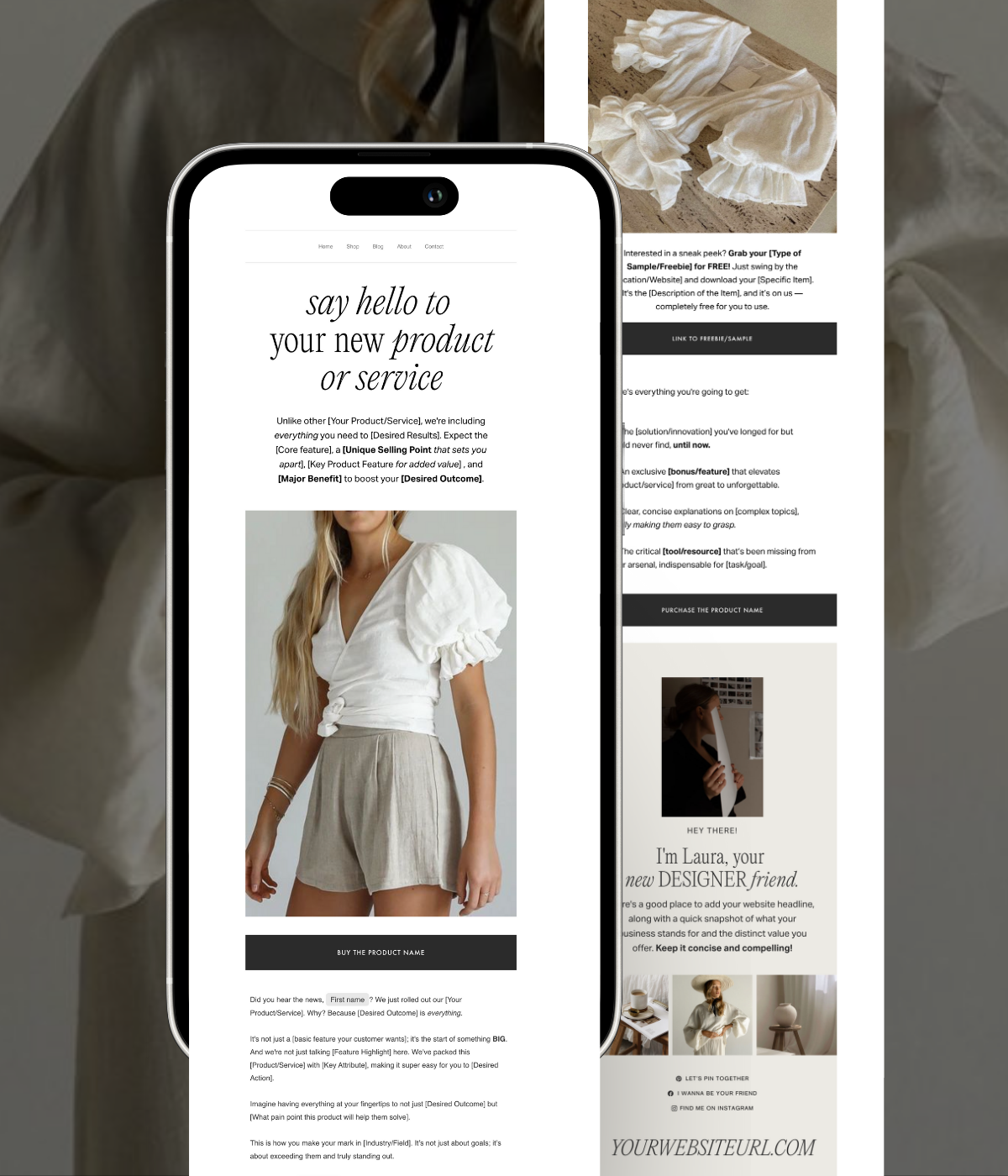 NEW Product Launch Flodesk Template - Modern Market
