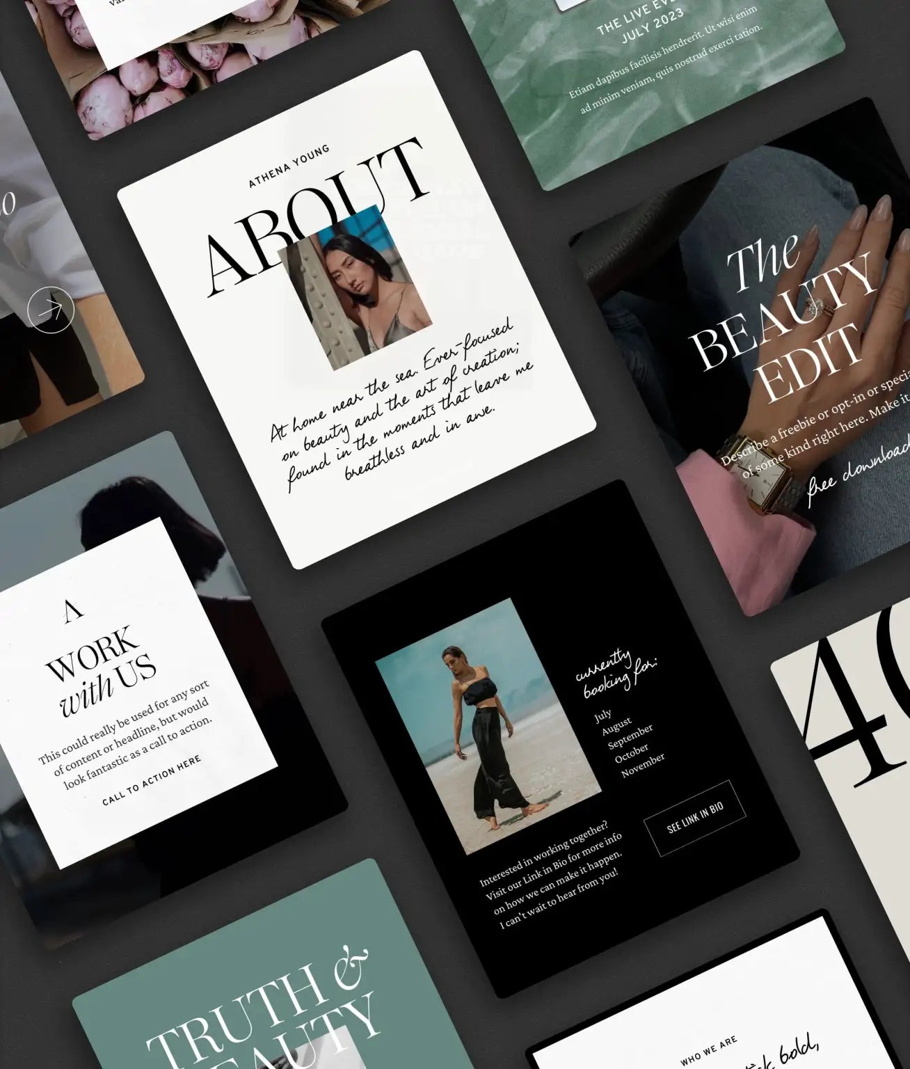 Amaretto Sour Social Media Canva Templates - Modern Market