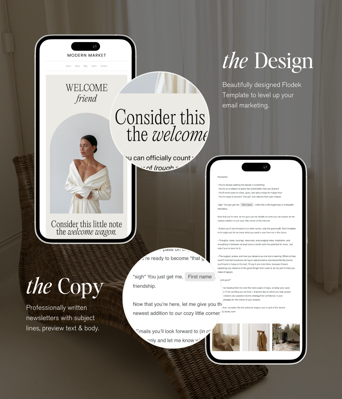 Email Welcome Sequence Flodesk Template - Modern Market