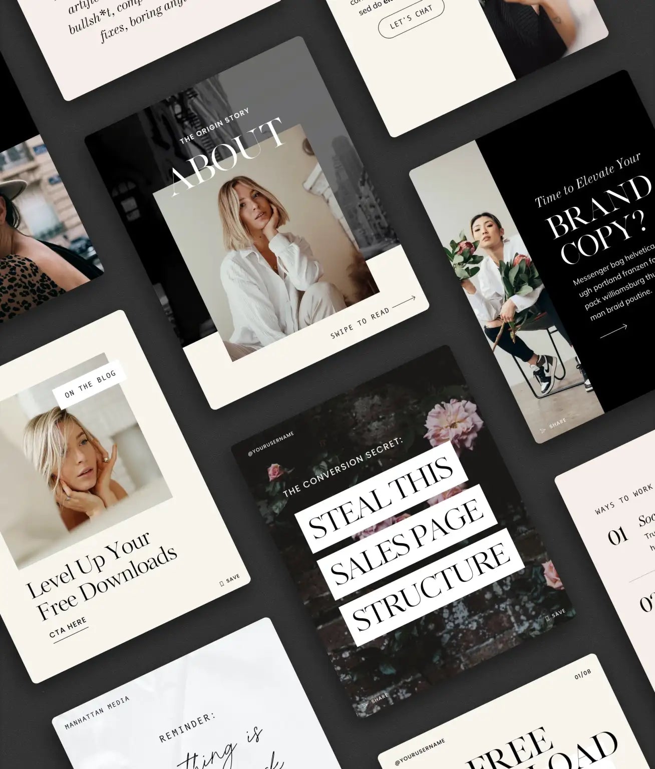 Manhattan Social Media Canva Templates - Modern Market