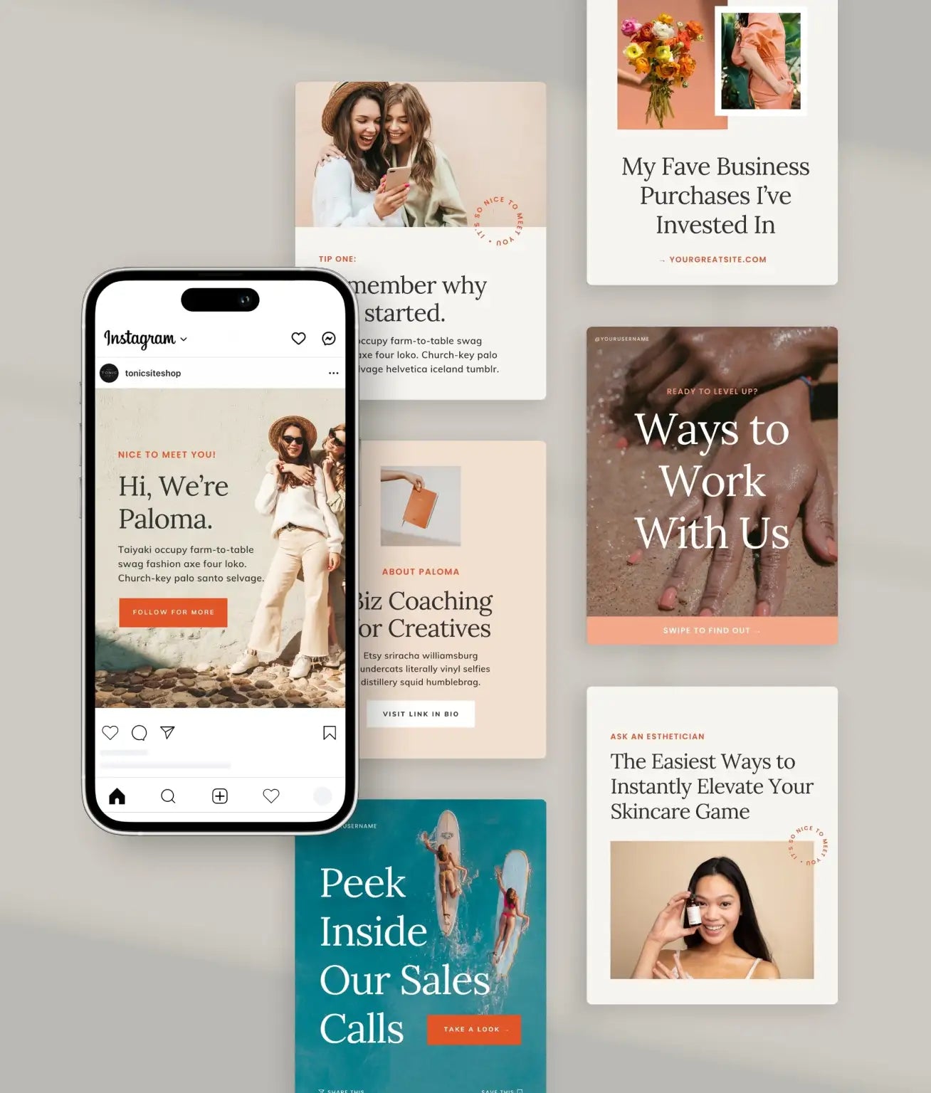 Paloma Social Media Canva Templates - Modern Market