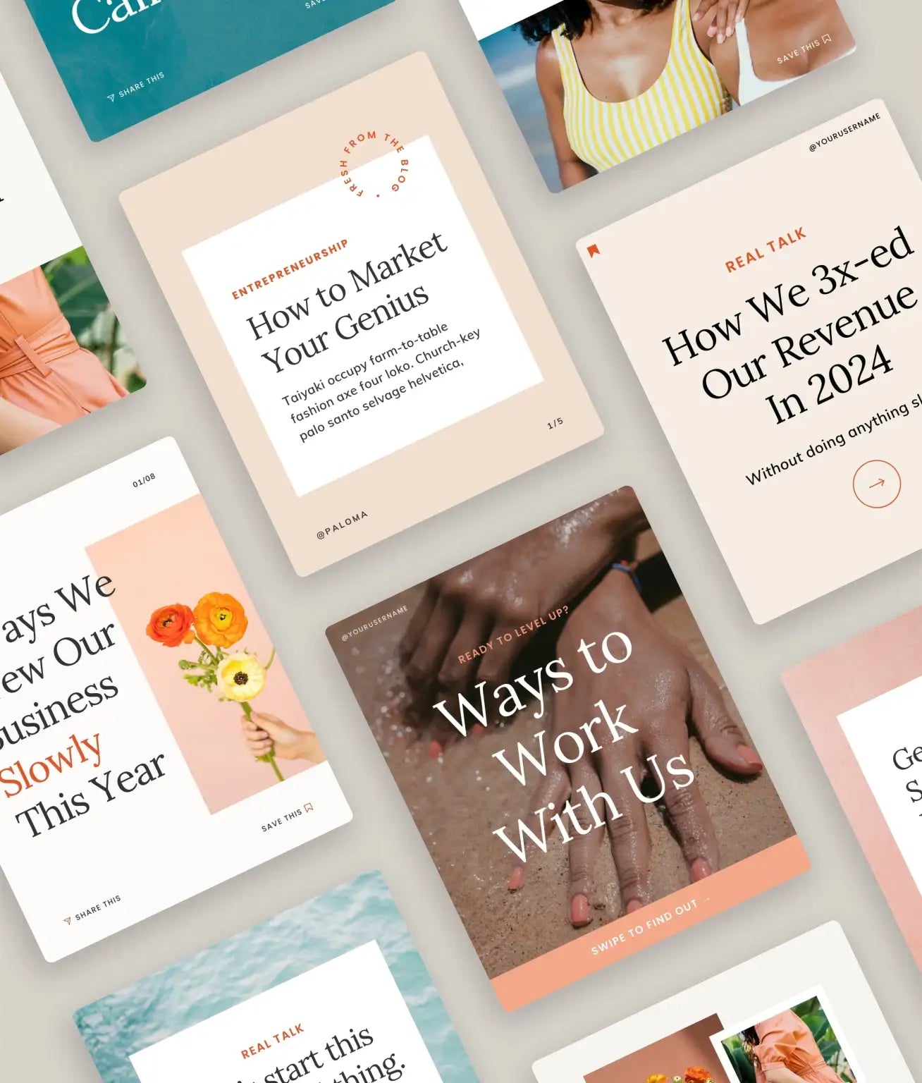 Paloma Social Media Canva Templates - Modern Market