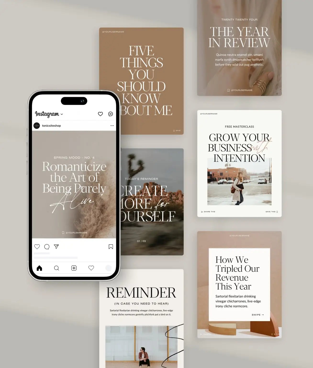 Paper Plane Social Media Canva Templates - Modern Market