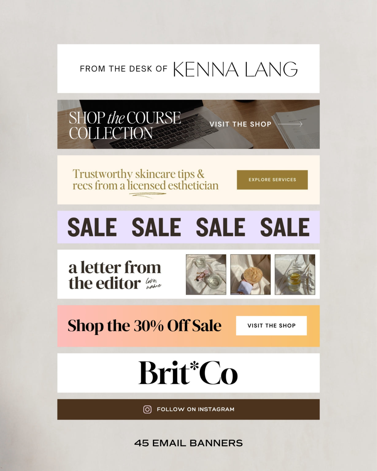 The Canva Email Graphic Templates - Modern Market