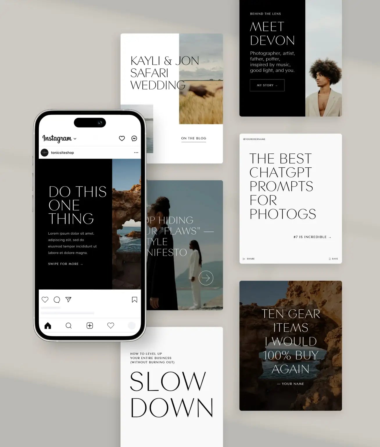 Sidecar Social Media Canva Templates - Modern Market