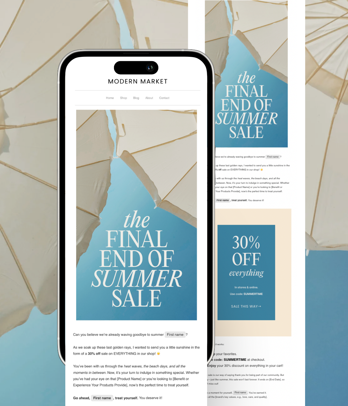 End-Of-Summer Sale Flodesk Template - Modern Market