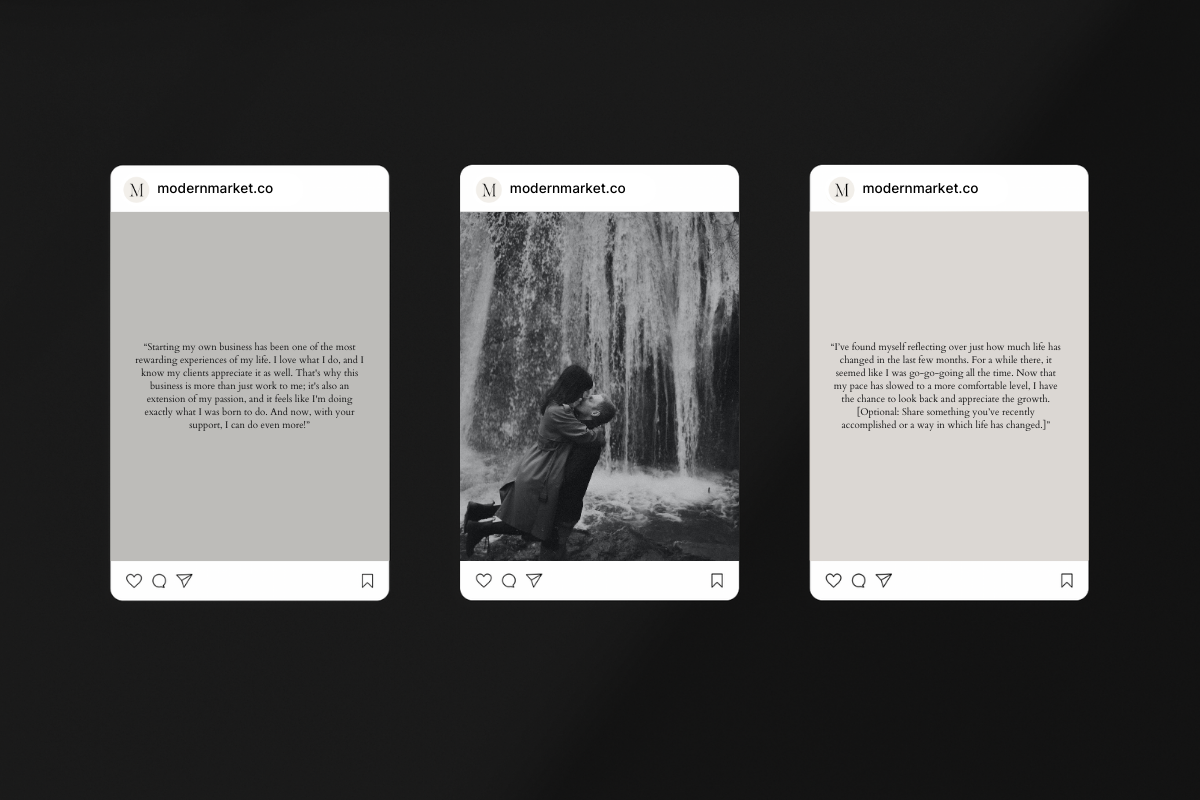 WORDSMITH MEMBERSHIP | Social Media Captions - Modern Market