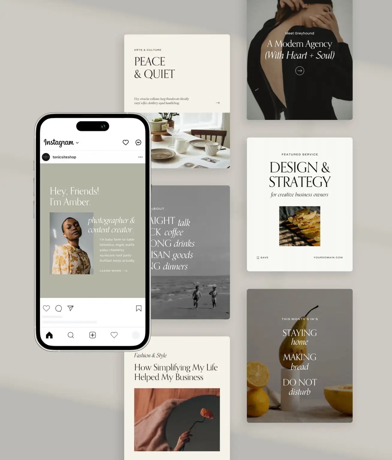 Bijou Social Media Canva Templates - Modern Market