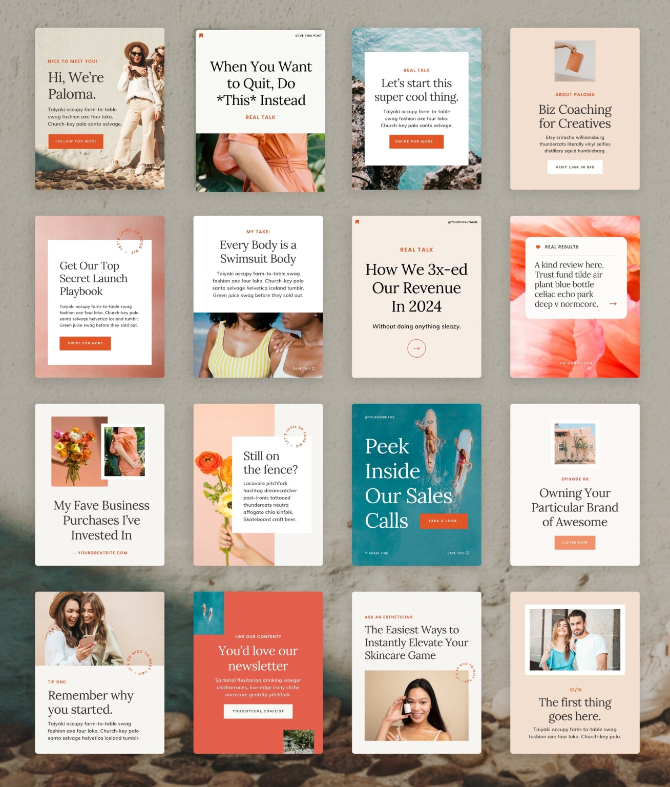 Paloma Social Media Canva Templates - Modern Market