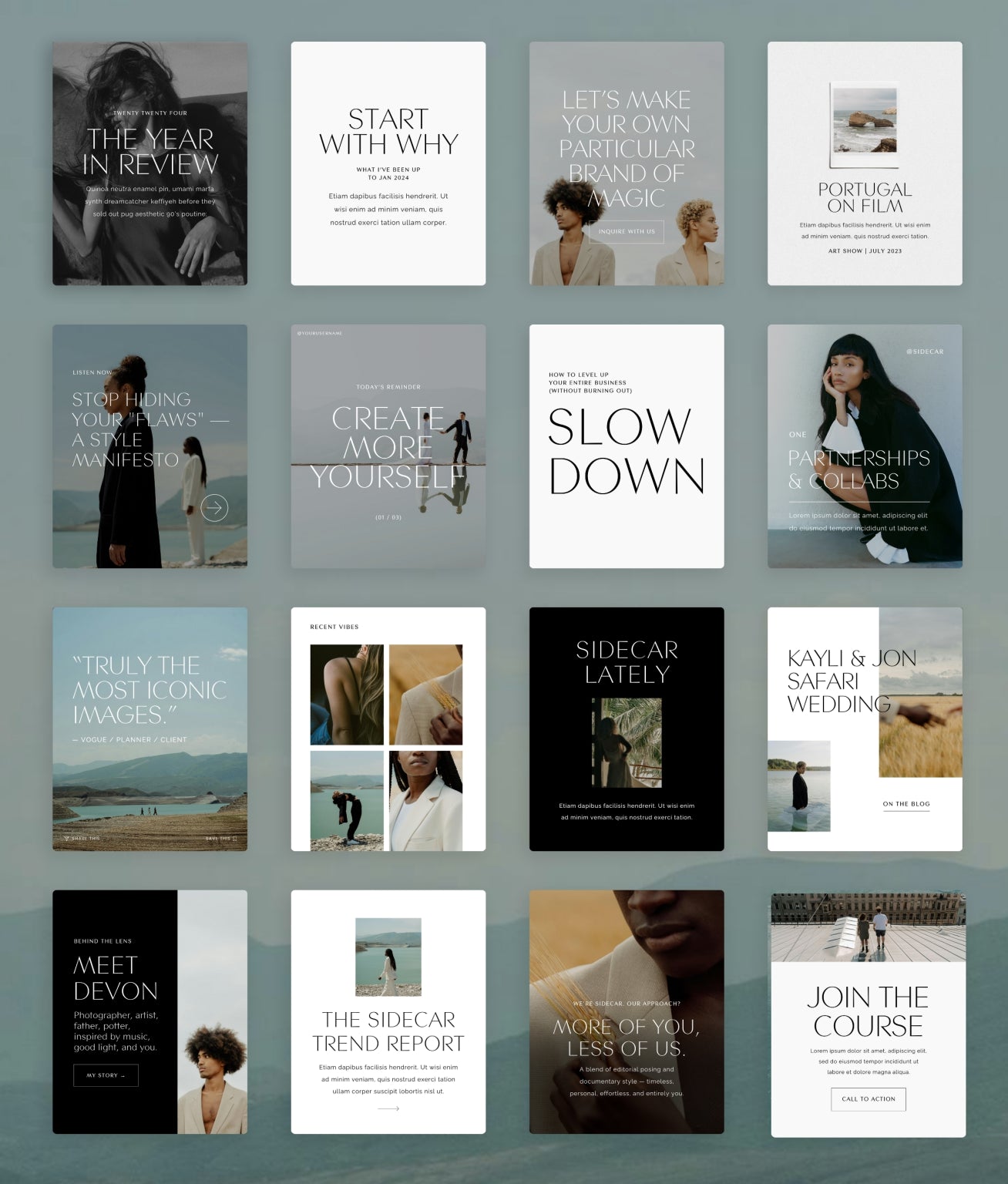Sidecar Social Media Canva Templates - Modern Market