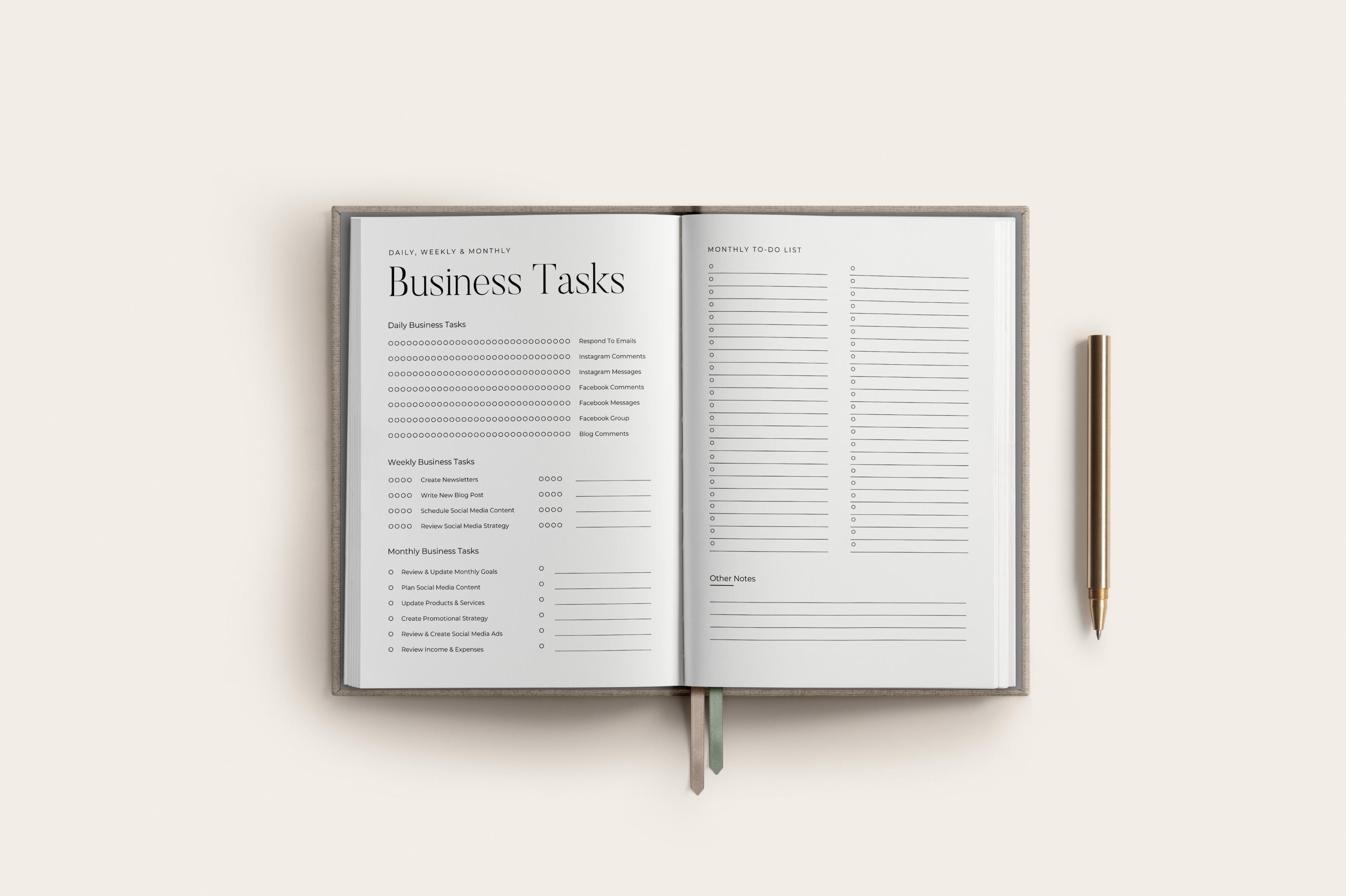 FREE (NEW) 2025 Business Planner - Modern Market